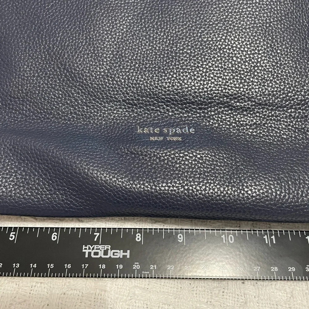 Kate Spade Midnight Blue Textured Leather Accessory~ Professional on the go‎